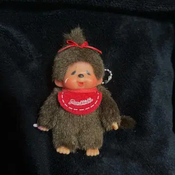 우는 얼굴 몽치치 여아 쇼와 레트로 봉제 인형 키링 세키구치