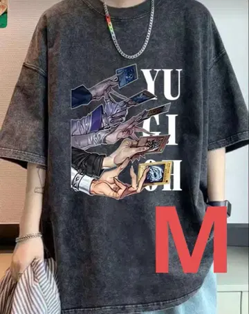 유희왕 빈티지풍 프린트 T셔츠 M 새상품