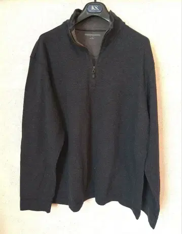 JOHNSTON & MURPHY XL 다크 그레이 상의 티셔츠