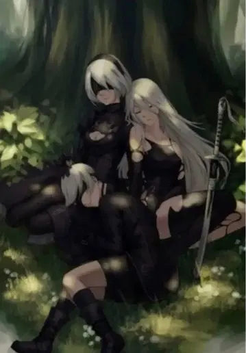 니어 오토마타 캔버스 아트 포스터 무료배송