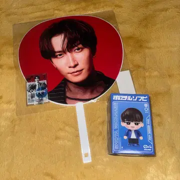 SnowMan 와타나베 쇼타 점보 부채 소프트 비닐 클리어 스티커