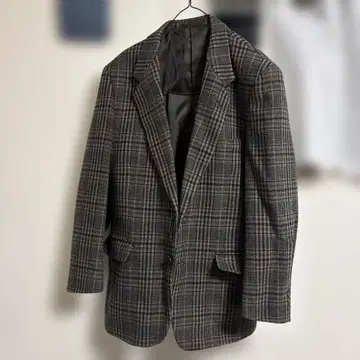 Royal Snaker 체크 무늬 테일러드 자켓