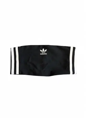 adidas Originals 로고 베어탑 튜브탑 블랙