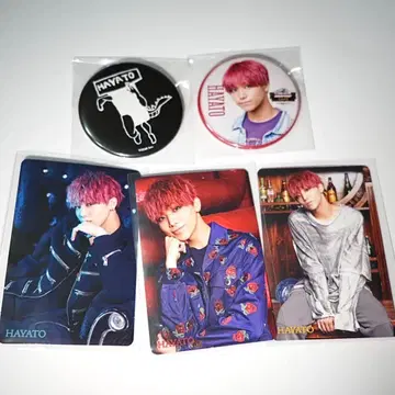 [ 원엔 ] HAYATO 캔뱃지+트레이딩 카드