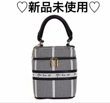 미개봉 새상품 Herlipto Jacquard Vanity Bag 블랙