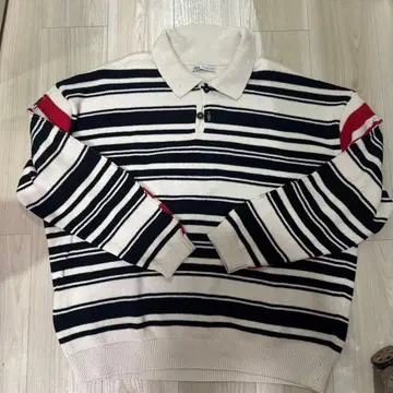 ZARA 스트라이프 패턴 스웨터 XL