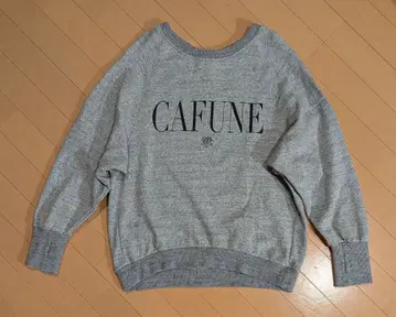 CAFUNE 2way 로고 BIG 풀오버 맨투맨 CAFUNE 그레이