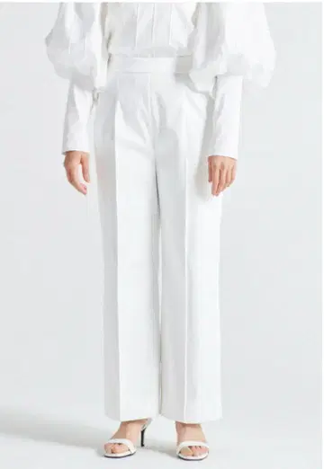 요리 윈터 새틴 와이드 팬츠