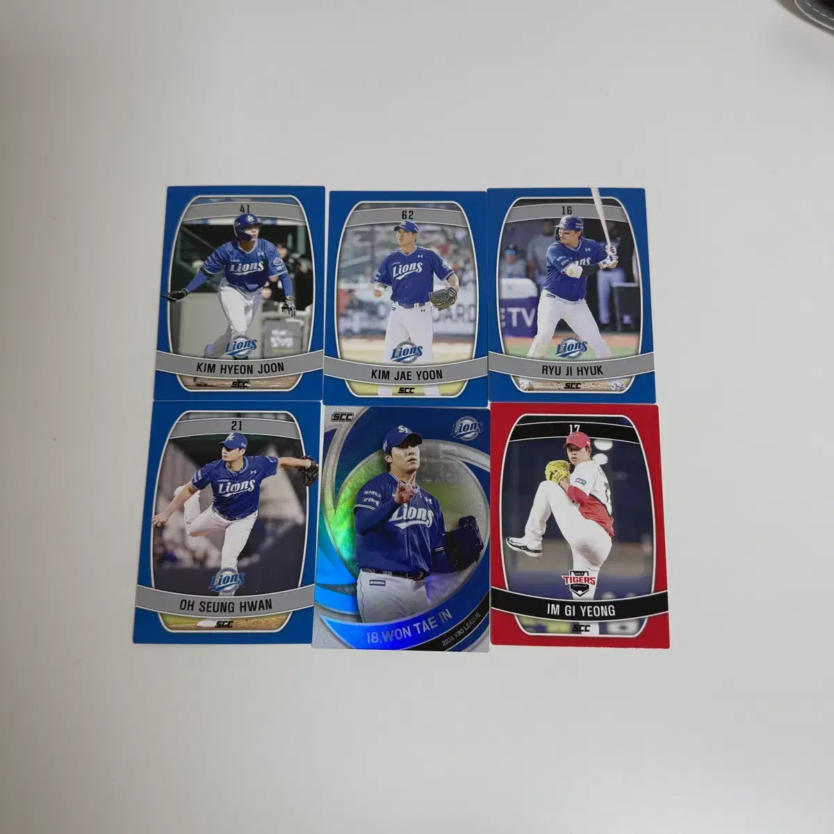 KBO SCC 오피셜 콜렉션 카드 삼성 라이온즈 일괄