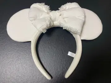 디즈니 캠퍼스 원단 머리띠 미키 미니 사인 포함