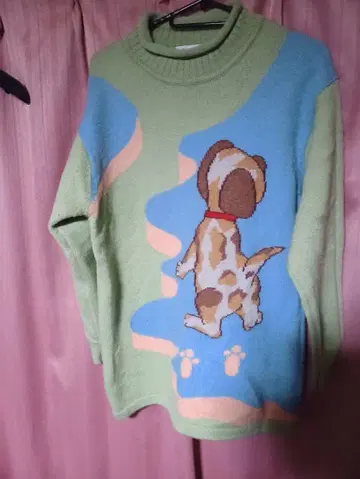 일품 구제 의류 Motomachi KOBE YANO 강아지 패턴 캐주얼