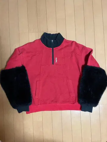 X-girl 빨간색 트레이닝복 퍼 포함 배송비 포함