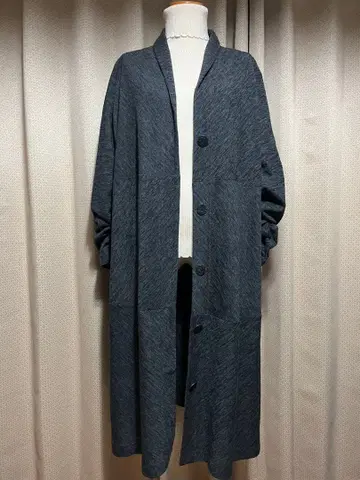 다크 그레이 롱 가디건