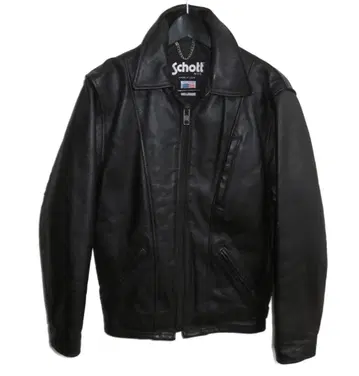 SCHOTT 샷 182 카우 가죽 싱글 라이더 가죽 자켓