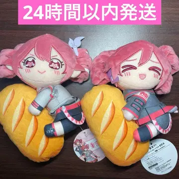 카사네 테토 프랑스빵 봉제 인형 2종 세트