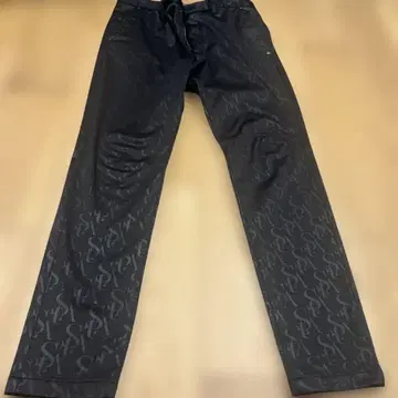 standrews 블랙 로고 패턴 LL 사이즈 팬츠