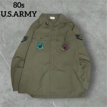 80s U.S.ARMY 미군 와펜 유틸리티 셔츠 구제 의류