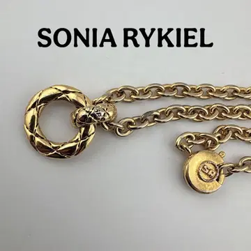 SONIA RYKIEL 소니아 리키엘 체인 목걸이 펜던트 탑