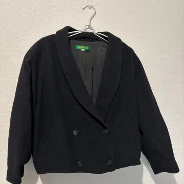 Cacharel 블랙 더블 브레스트 자켓