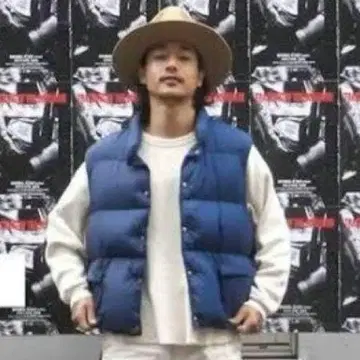 레어! 70s Schott Bros 다운 베스트 네이비 야마다 렌