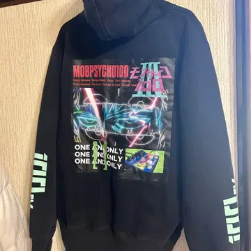 몹사이코100 풀오버 후드티 M