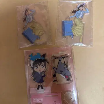 명탐정 코난 유미란(모리 란) 아크릴 스탠드 묶음 판매 3종 세트