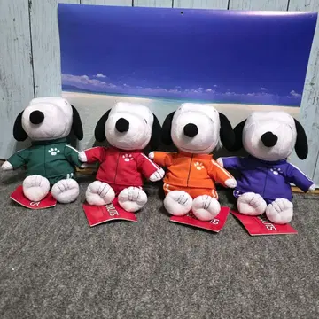 스누피 봉제 인형 컬러풀 저리 전종 세트