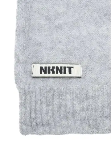 NKNIT 그레이 캐시미어 머플러