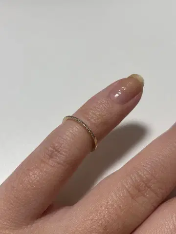 agate K10 0.05 골드 핑키링