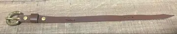 천연 가죽 브라운 가죽 벨트 약 23cm