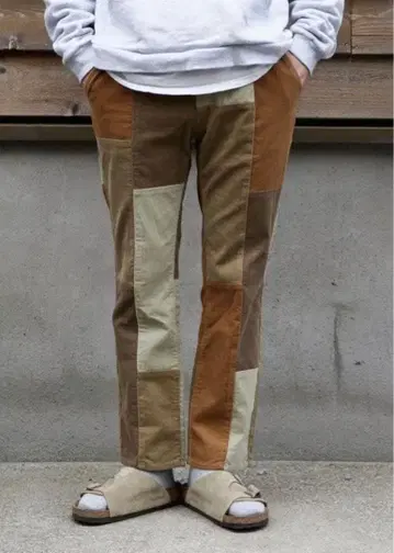 FLOWER CUT EASY PANTS 플레어 팬츠 패치워크 덧댄