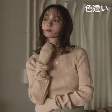 [ mideal ] 롱 슬리브 립 니트