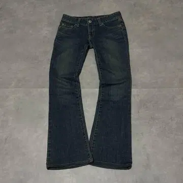 moussy 마우지 Y2K 부츠컷 플레어 데님 W27 스트레치