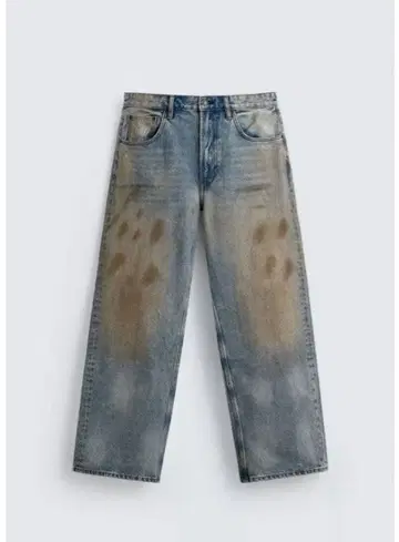 ZARA 빈티지 가공 배기 핏 청바지 EU 34 (JP 28)