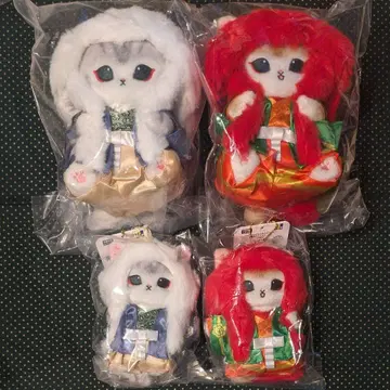 모프 샌드 가부키냥 봉제 인형 마스코트 4종 세트