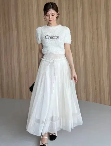 snidel chacott 츄 스커트 아이보리 1