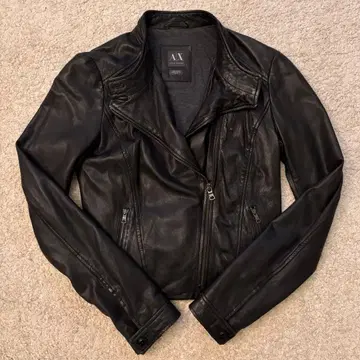 ARMANI EXCHANGE 가죽 라이더 자켓