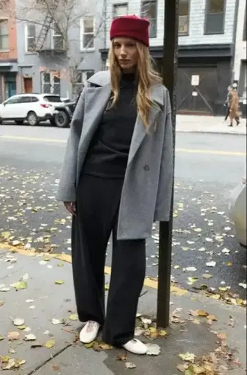 ZARA 소프트 더블 브레스트 코트