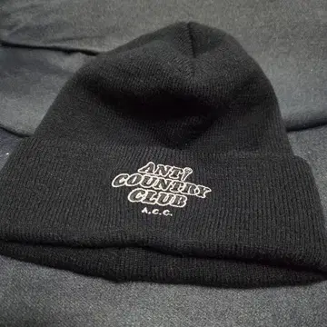 [ 새상품 ] ANTI COUNTRY CLUB 블랙 니트 모자 F 사이즈