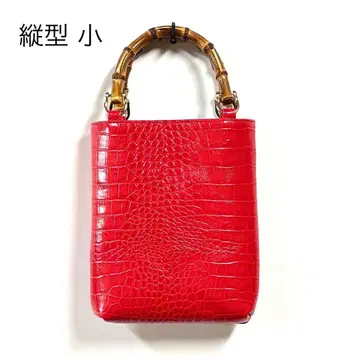 소가죽 악어 엠보싱 대나무 토트 백 레드 신여죽수 가방 타케짱 채널