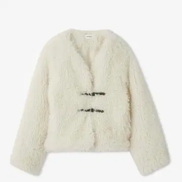 FRAY I.D 버클 숏 퍼 자켓