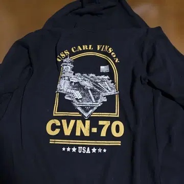 USS 칼 빈슨 CVN-70 블랙 후드티