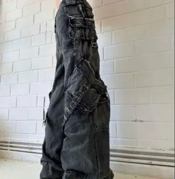 NO FAITH STUDIOS 노 페이스 스튜디오 카고 팬츠 카고 데님