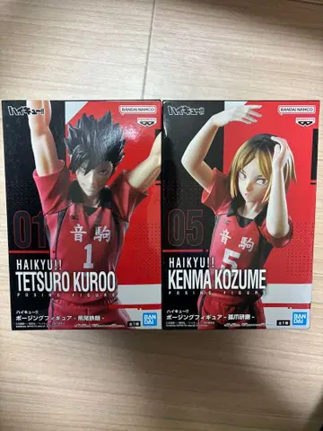 하이큐!! 포징 피규어 네코마 쿠로오 테츠로 코즈메 켄마 세트