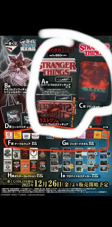 스트레인저 싱스 굿즈, a, c, last상 + 기타