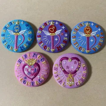 세일러문 세일러문 스토어 자수 캔뱃지 크리스탈 카리용 등