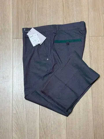 [ 미사용 ] 앤퍼시 골프웨어 팬츠 그린 레드 허리 88