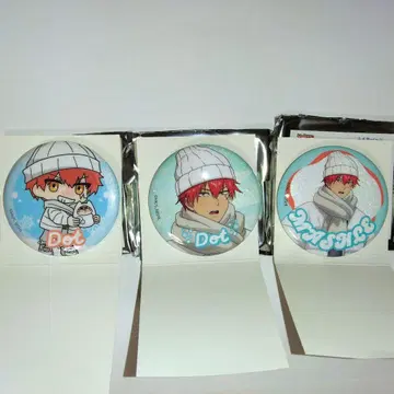 매쉬 도트 캔뱃지 White Winter Ver. 타피오카