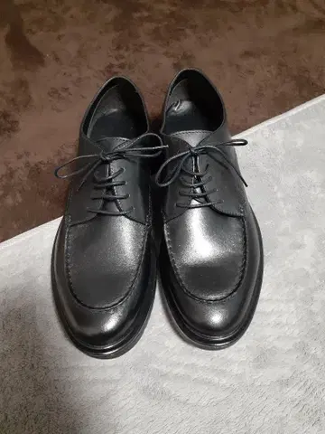 블랙 가죽 드레스 슈즈 레이스업