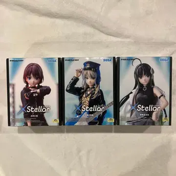 걸즈 밴드 크라이 SEGA XStellar 피규어 3체 세트